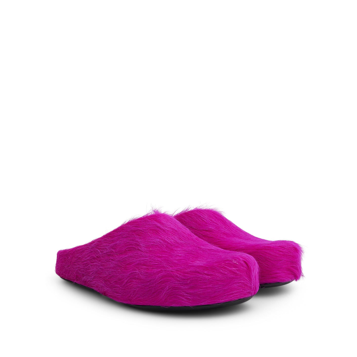 Fussbett Long Hair Sabot in Fuchsia