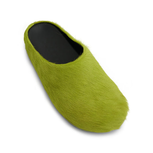 Fussbett Long Hair Sabot in Light Lime