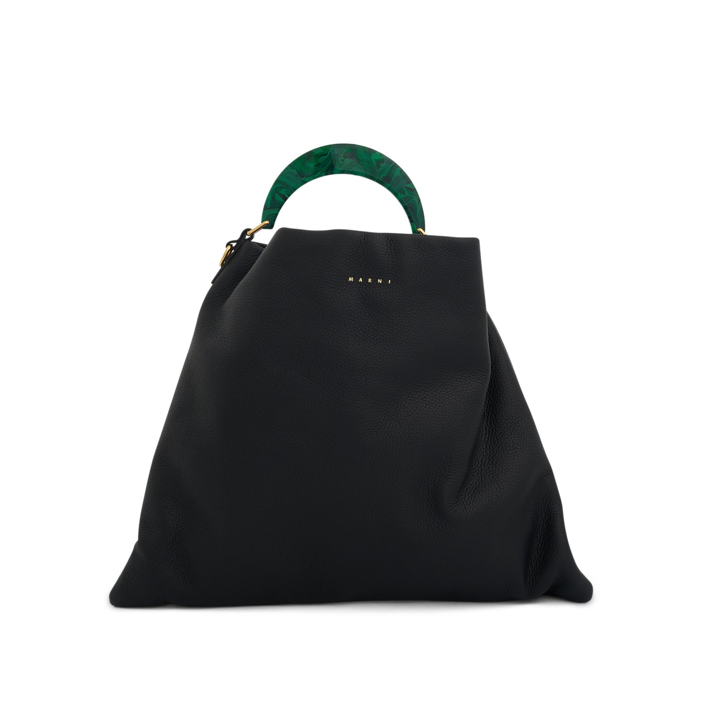 Venice Medium Hobo Bag in Black/Spherical Green