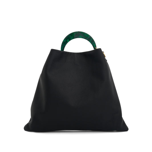 Venice Medium Hobo Bag in Black/Spherical Green