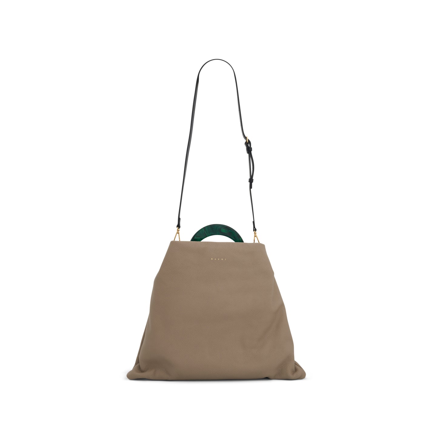 Venice Medium Hobo Bag in Light Camel/Spherical Green