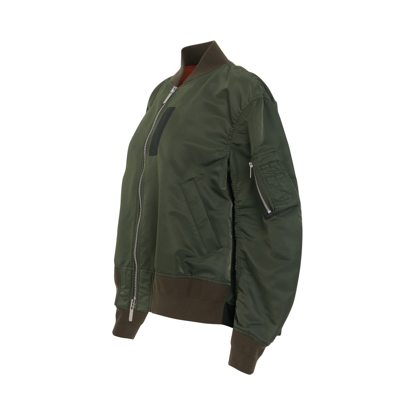 Nylon Twill Blouson in Khaki