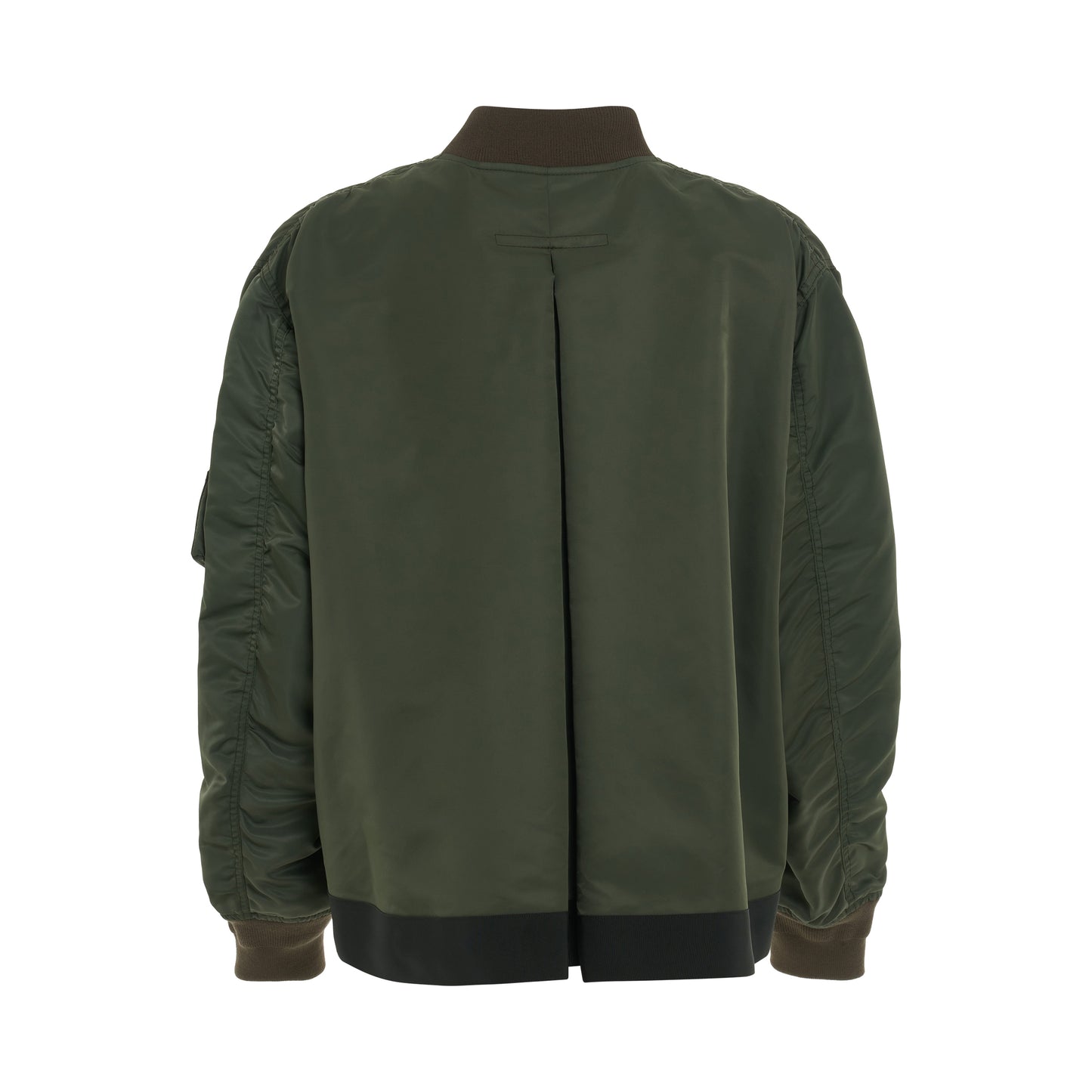 Nylon Twill Blouson in Khaki