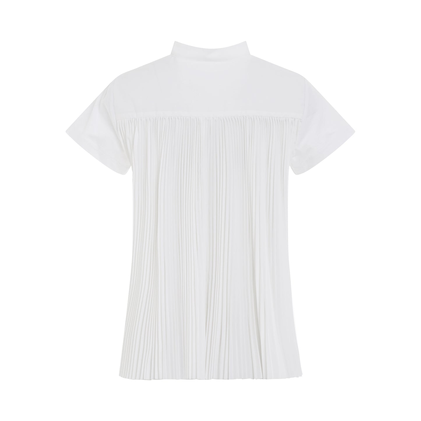 Contrast Panel T-Shirt in White