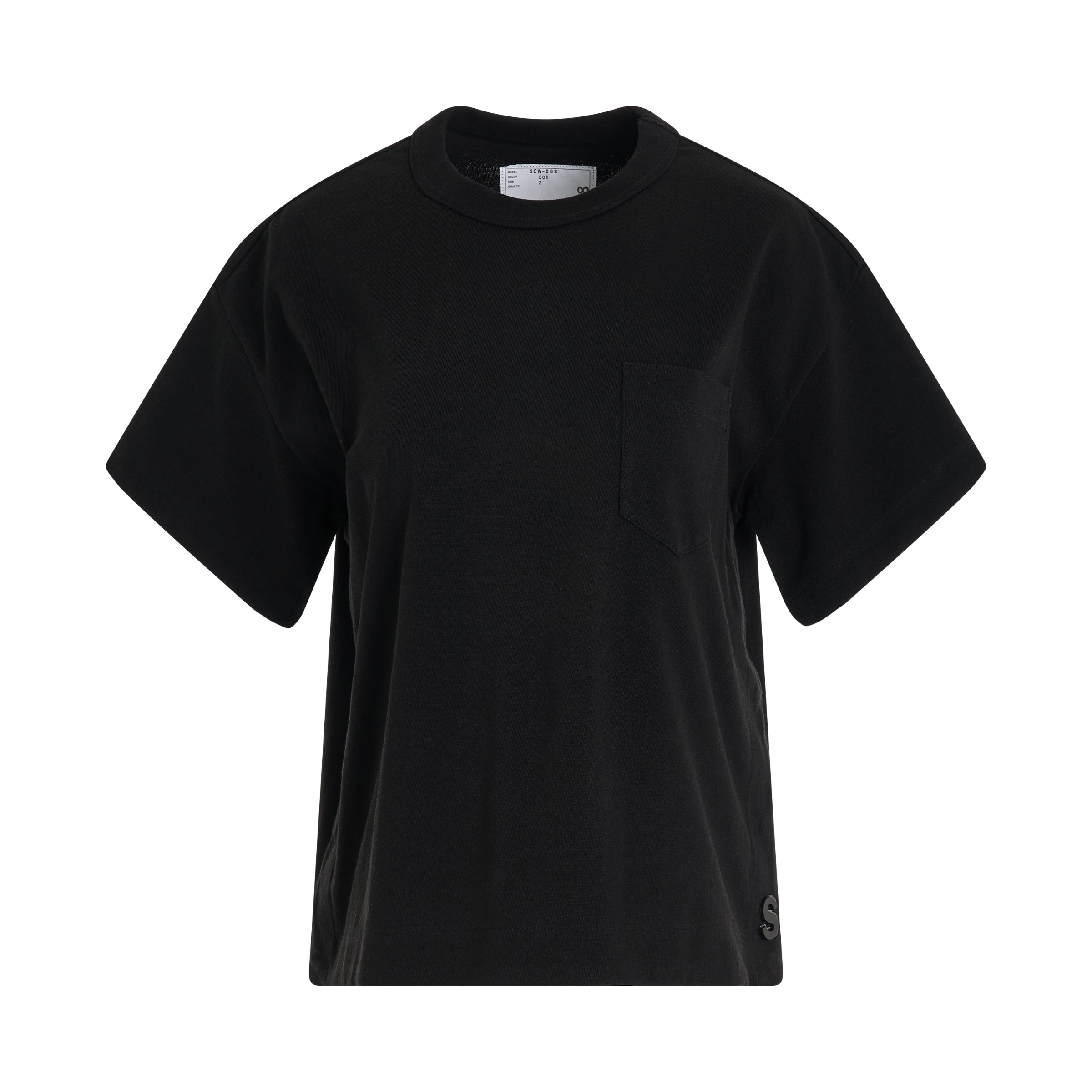 Women S Cotton Jersey T-Shirt in Black