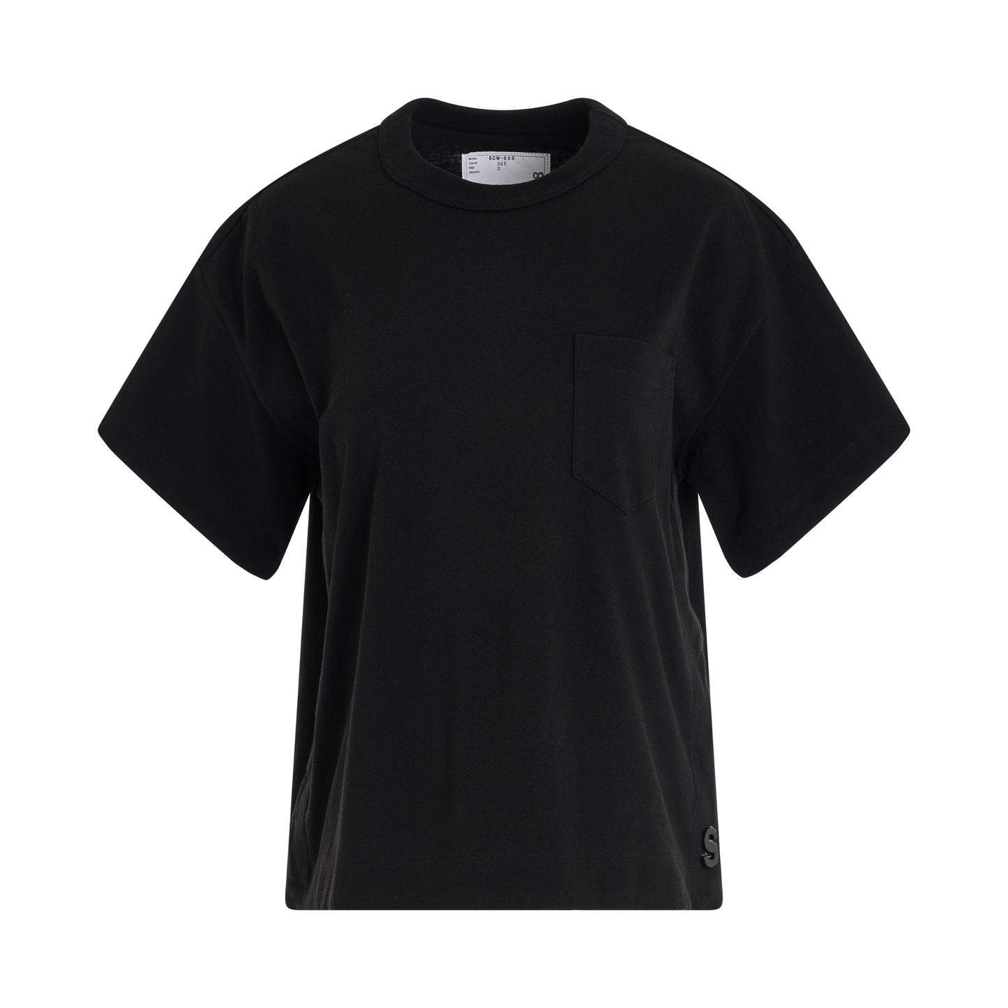 Women S Cotton Jersey T-Shirt in Black