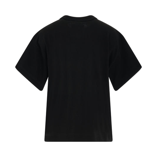 Women S Cotton Jersey T-Shirt in Black