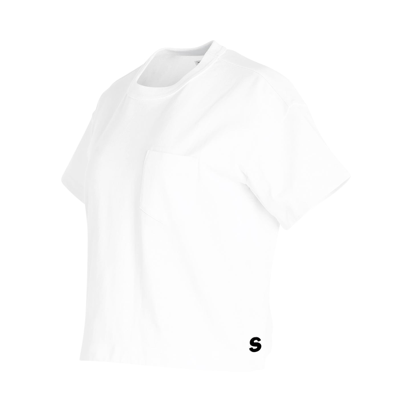 S Cotton Jersey T-Shirt in White