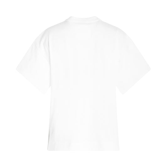 S Cotton Jersey T-Shirt in White