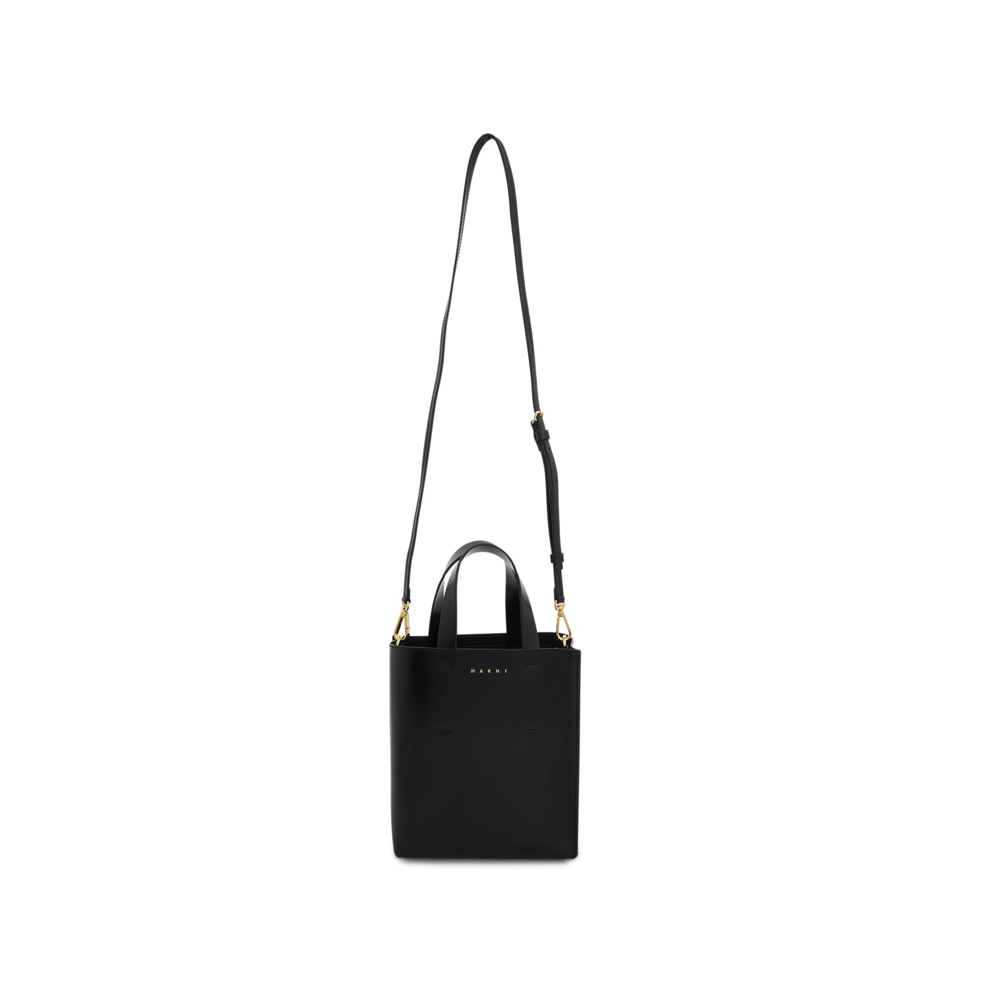 Museo Mini Leather Bag in Black