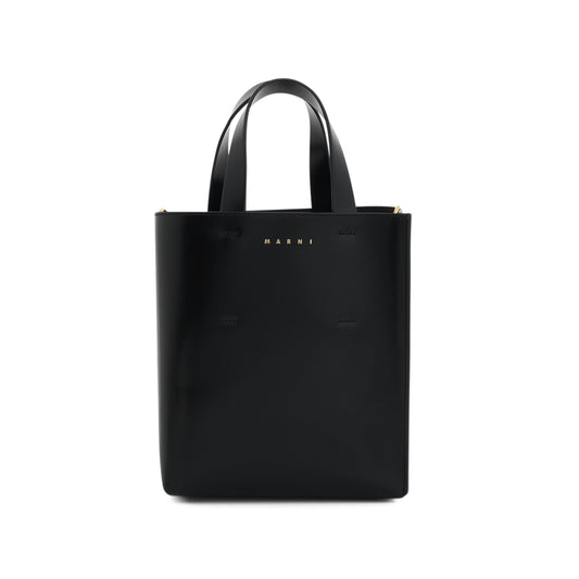 Museo Mini Leather Bag in Black