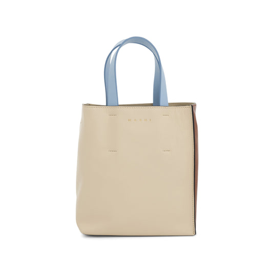 Museo Soft Leather Tote Bag in Shell/Mocha/Lake