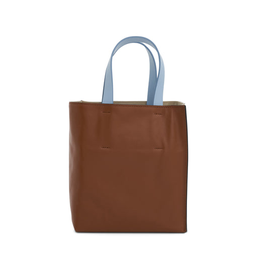 Museo Soft Leather Tote Bag in Shell/Mocha/Lake