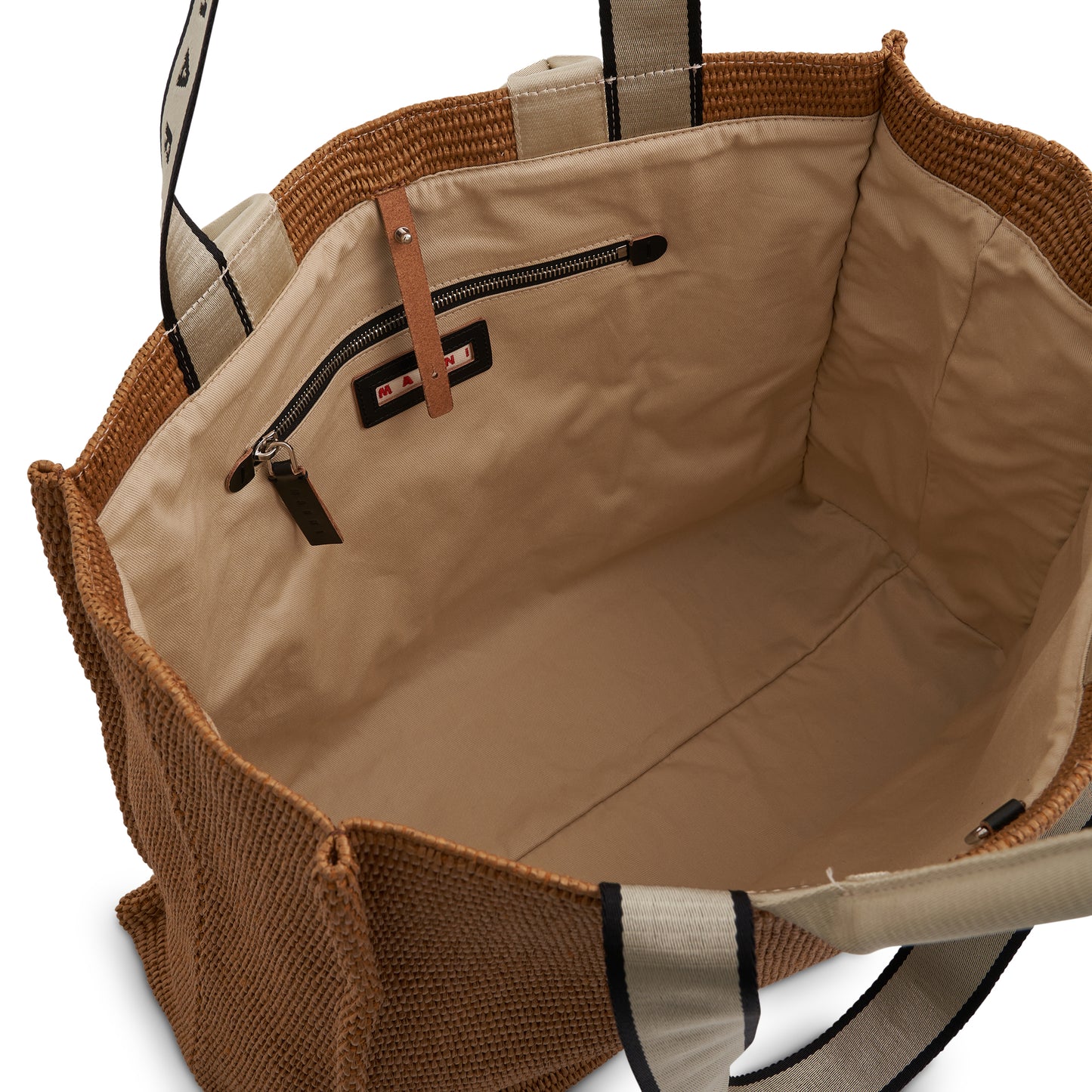 East West Tote Bag in Raw Sienna/Natural