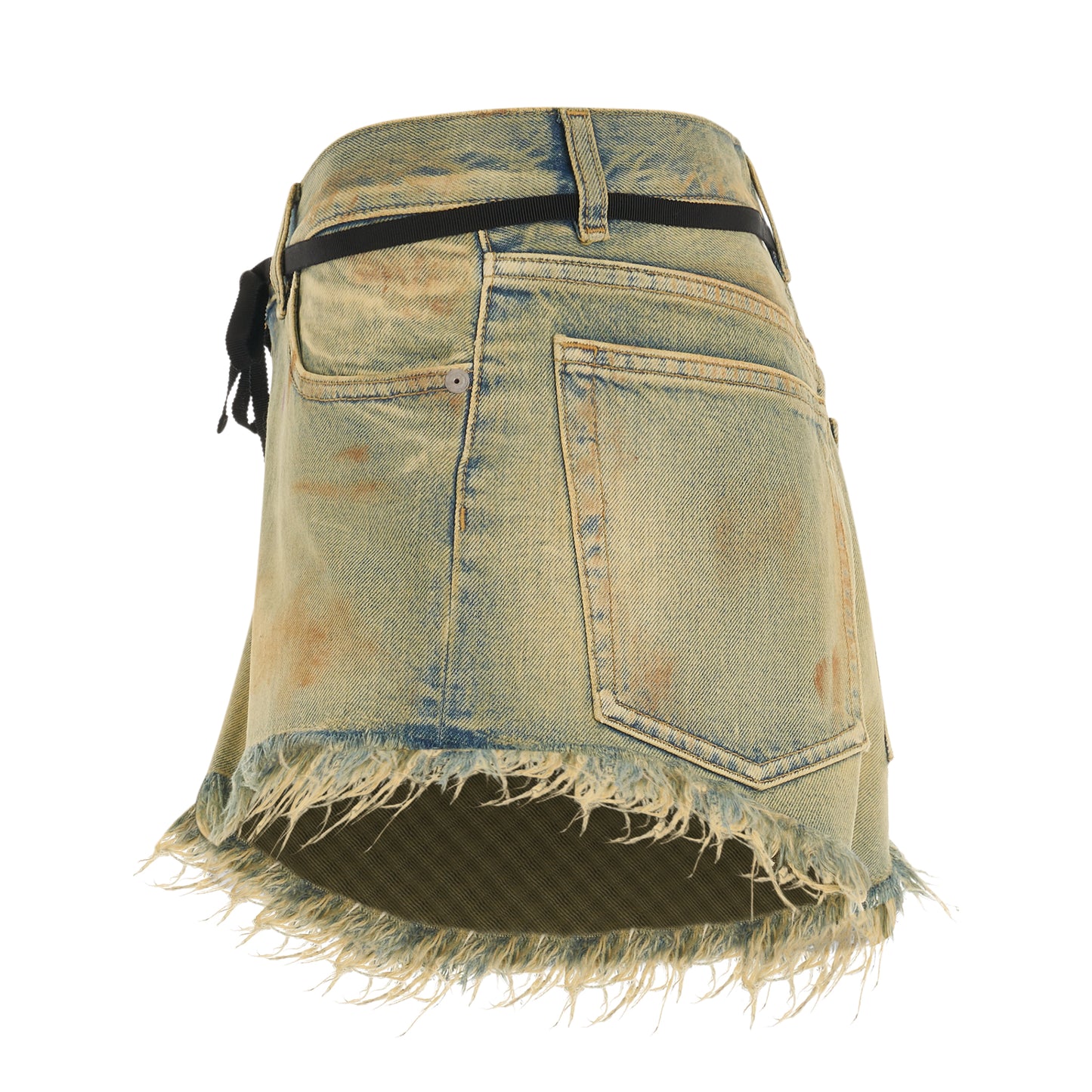 Distressed Denim Shorts in Dirty Wash