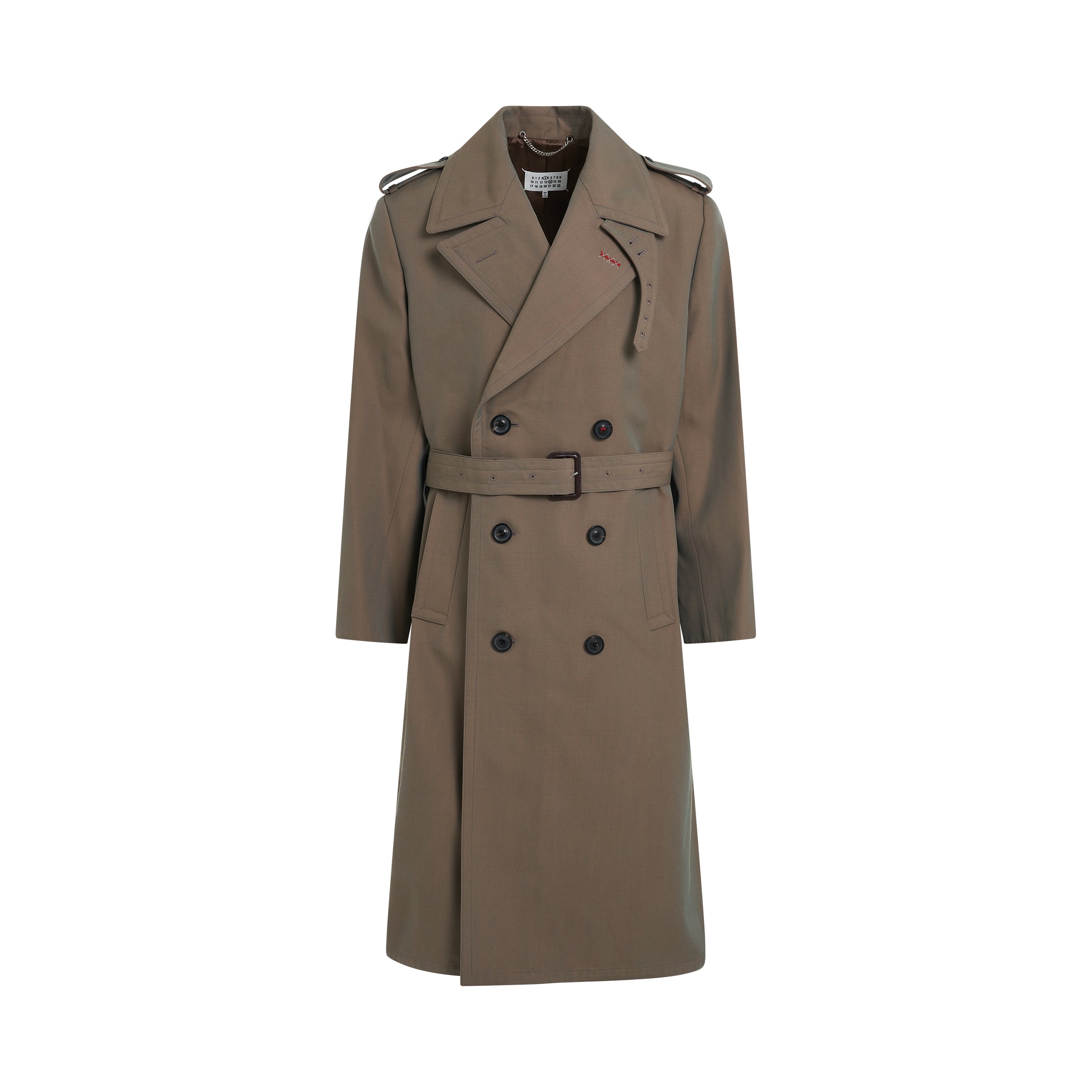 Double Breasted Trench Coat in Nutmeg