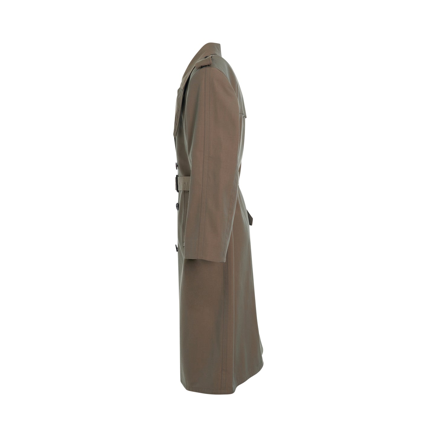 Double Breasted Trench Coat in Nutmeg