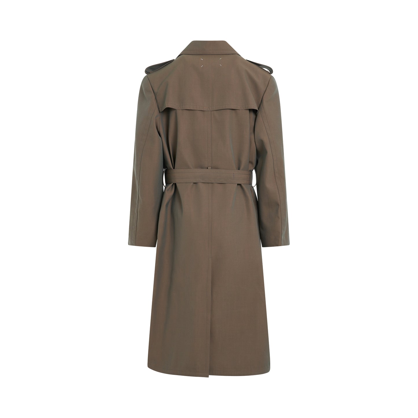 Double Breasted Trench Coat in Nutmeg