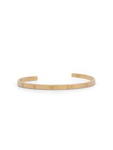 Maison Margiela Numerical Cuff 4mm Bracelet in Yellow Gold