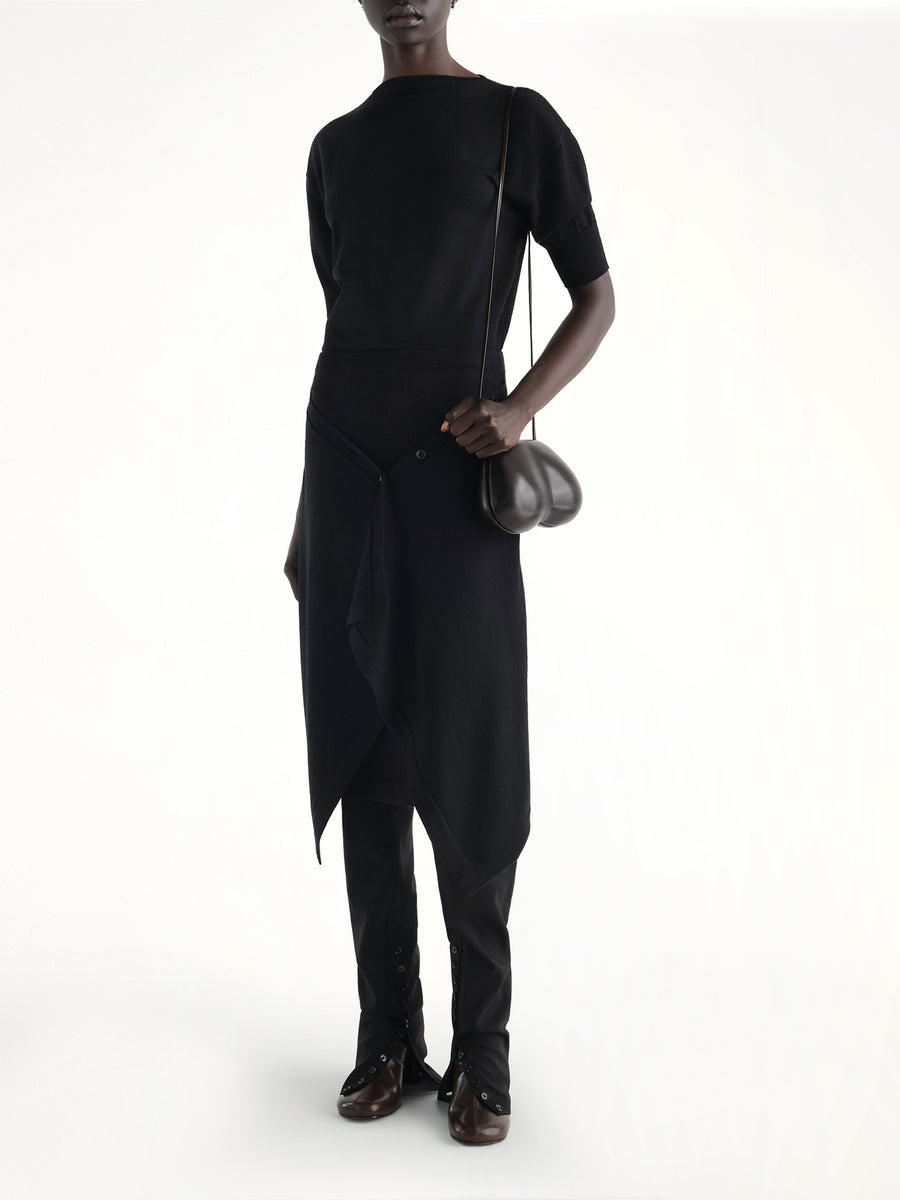 Buttoned Skirt in Black