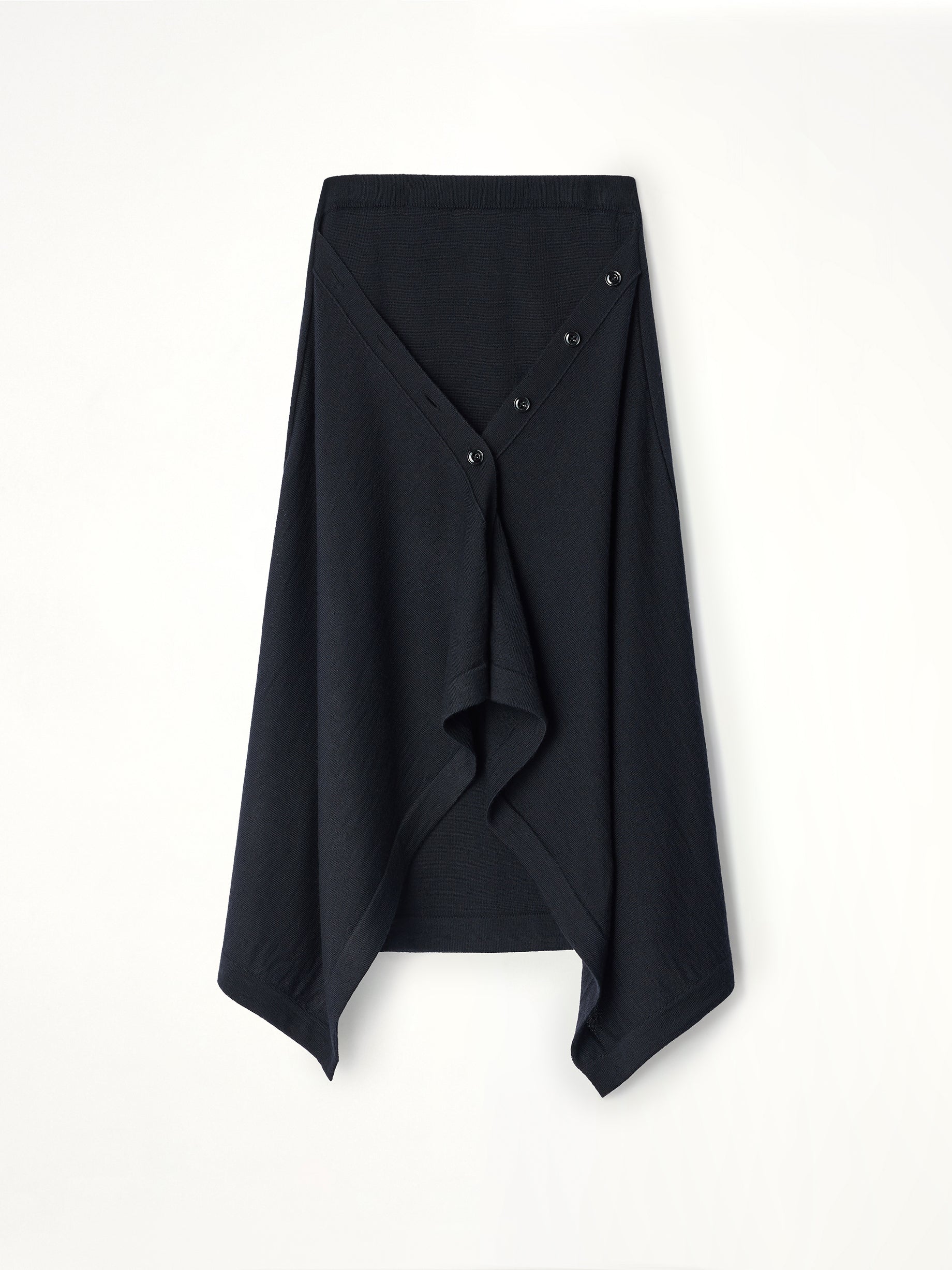 Buttoned Skirt in Black