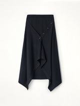 Buttoned Skirt in Black