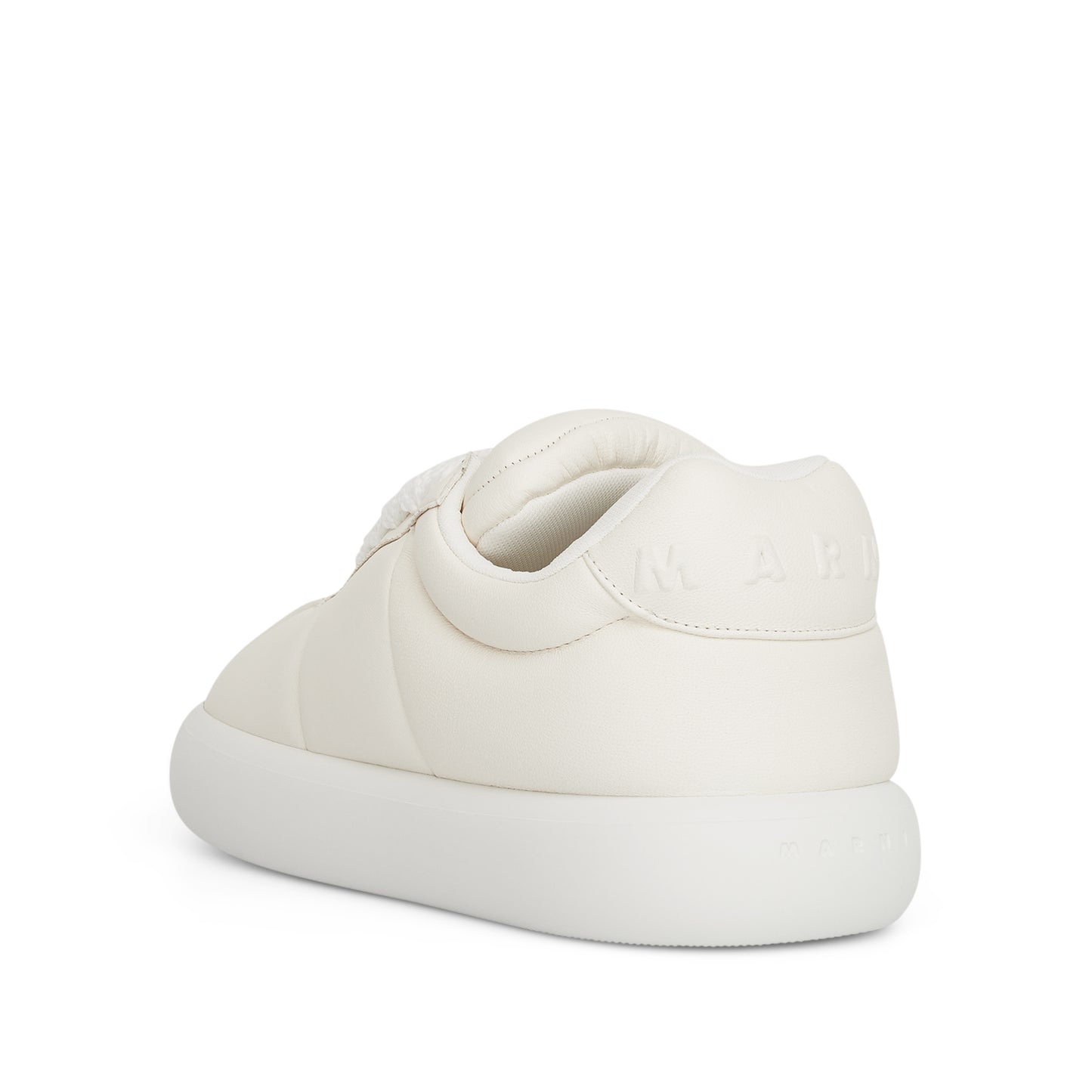 Marni Padded Lace-Up Sneaker in White