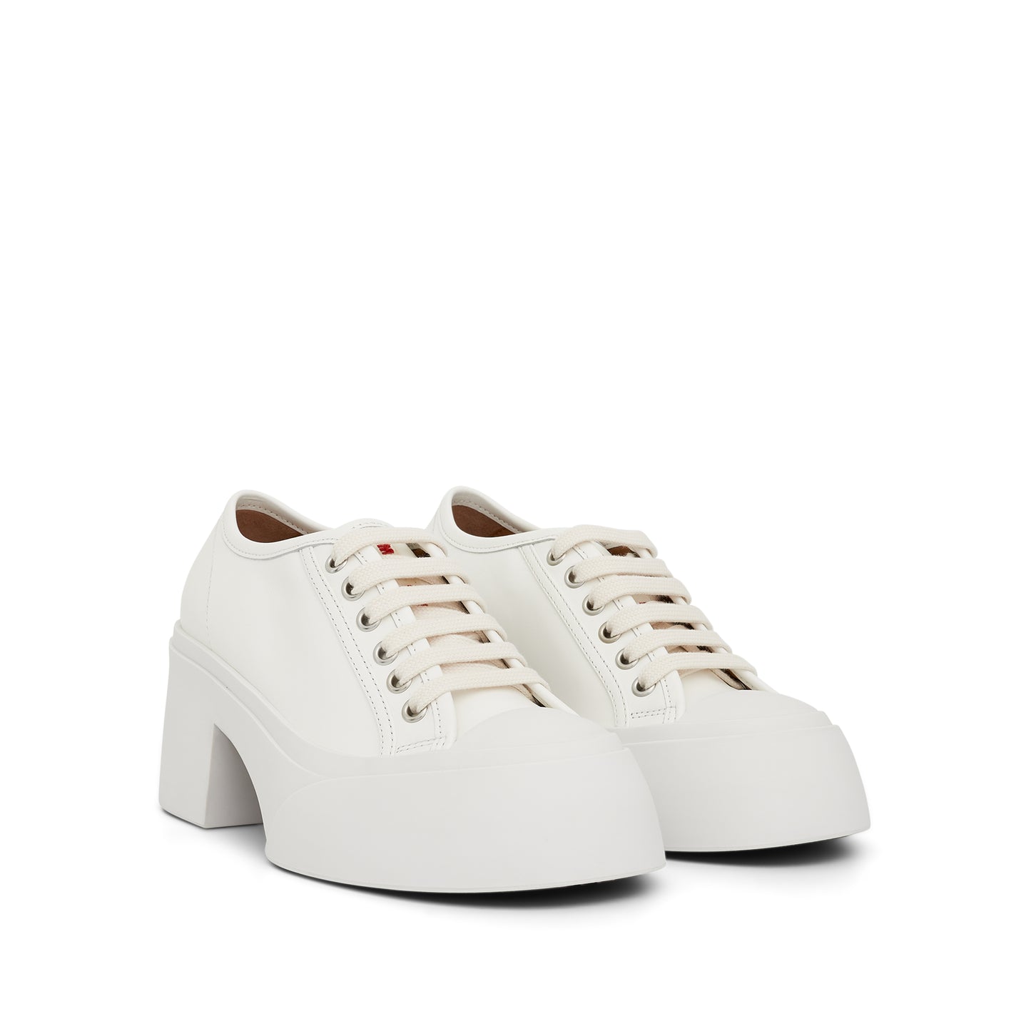 Pablo Lace-Up Pumps in White