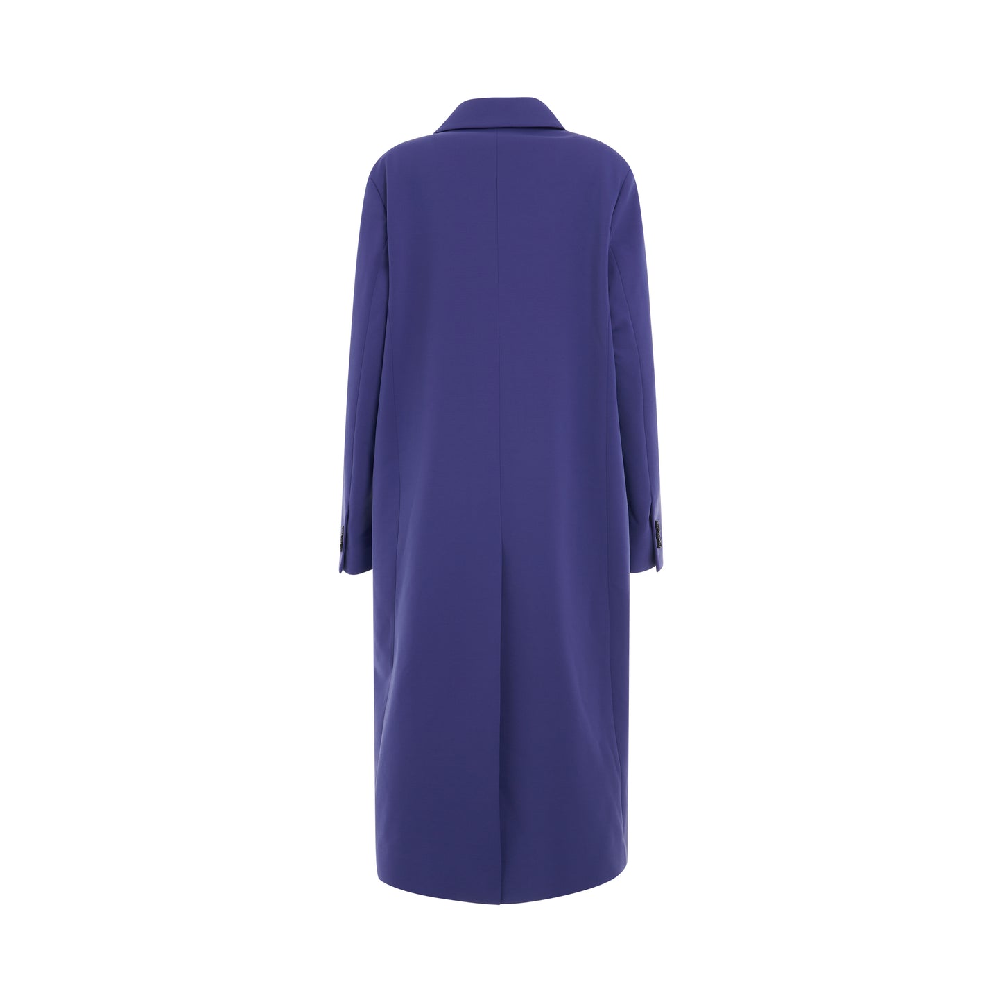 Single Breasted Jersey Coat in Darkviolet