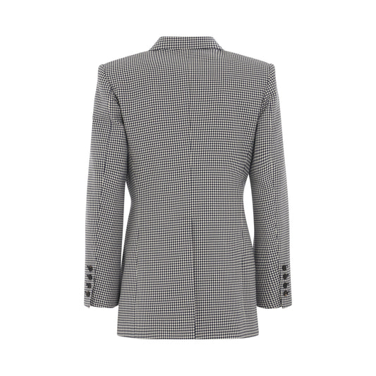 Egonic Double Breasted Jacket in Pied De Poule