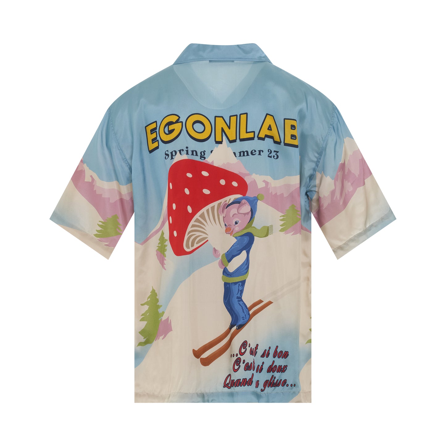 Wonderland Summer Shirt in Piggy Print