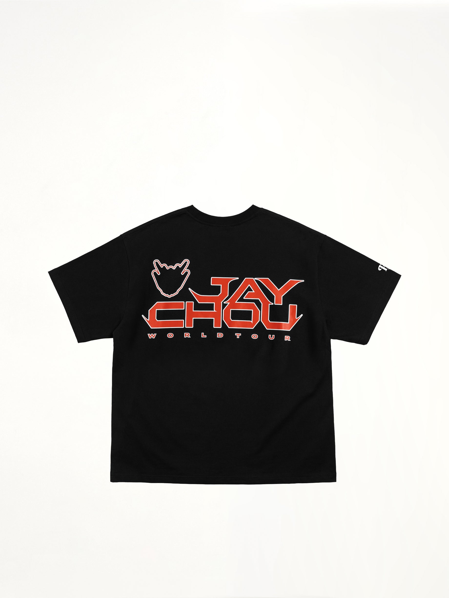 J Carnival II World Tour Flock Printing T-Shirt in Black