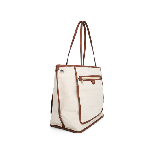 Saint Tropez Tote Reverse MM in Natural