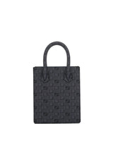 Suite XS Bag in Printed Calf in Black/Blue