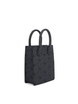 Suite XS Bag in Printed Calf in Black/Blue