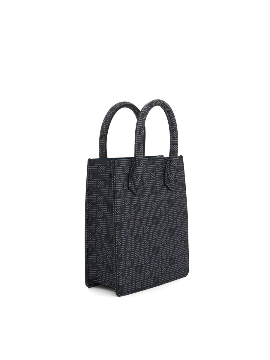 Suite XS Bag in Printed Calf in Black/Blue