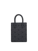 Suite XS Bag in Printed Calf in Black/Blue