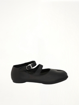 Tabi Double Strap Ballerina Shoes in Black