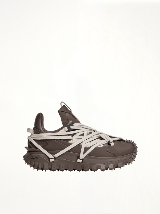 Rick Owens x Moncler Trail Grip Megalace Sneaker in Dark Dust