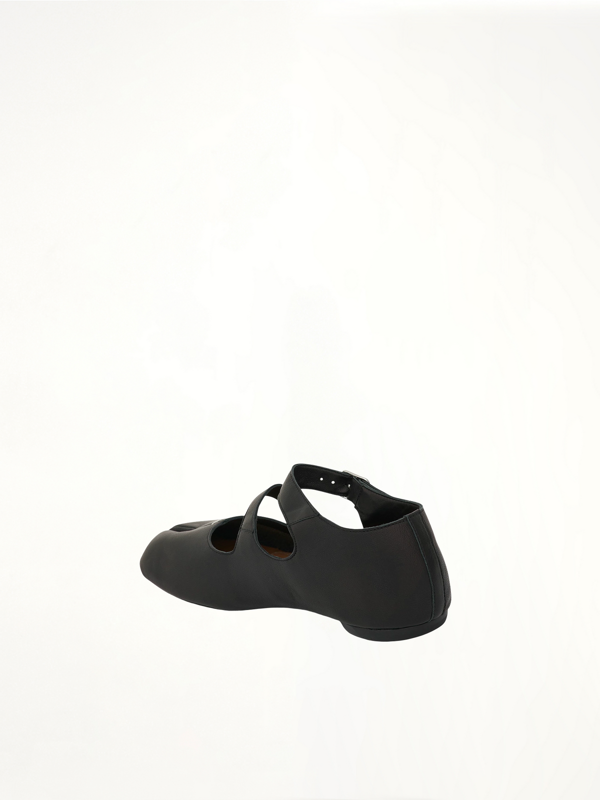 Tabi Double Strap Ballerina Shoes in Black