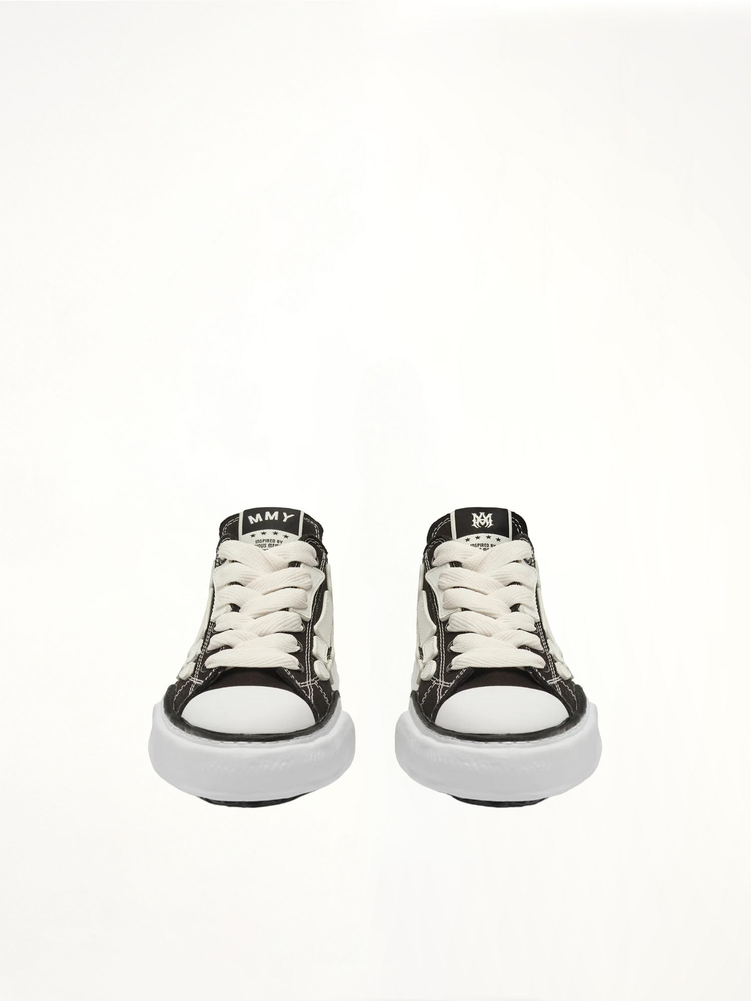 AMIRI Amiri x MMY Bones Sneaker in Black Back View from MARAIS