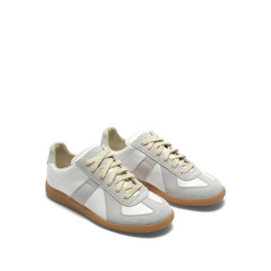 Replica Leather Sneaker in White