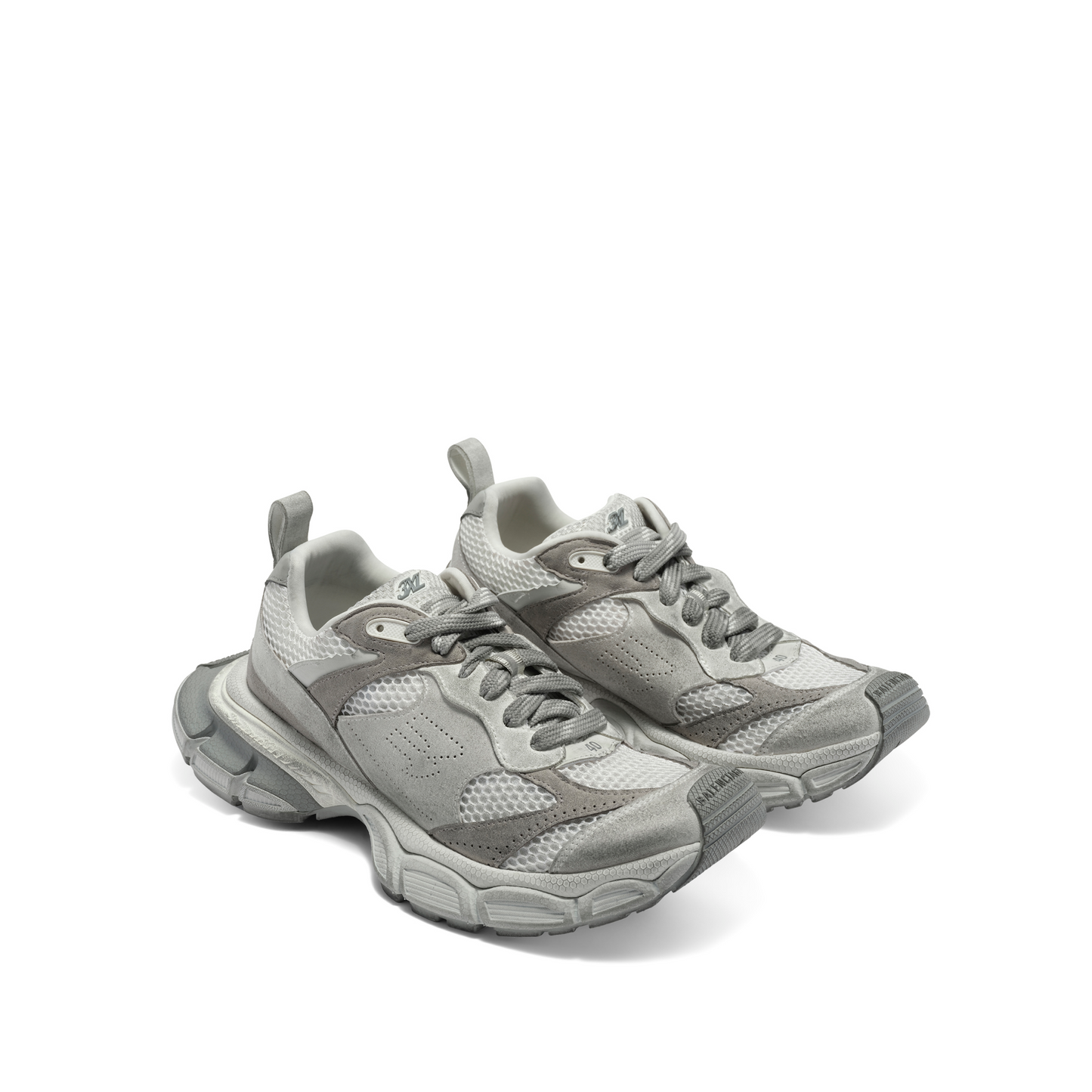 3XL Suede Sneaker in Light Grey