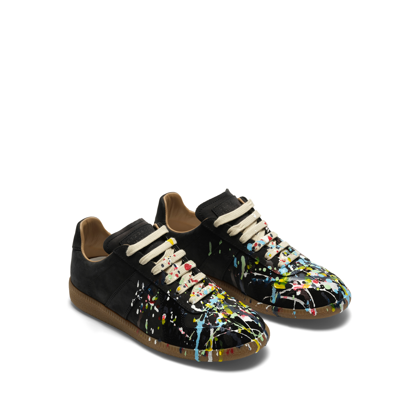 Replica Paint Splatter Sneaker in Black