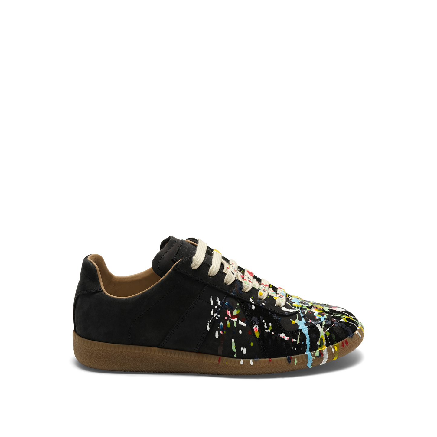 Replica Paint Drop Sneakers in Black/Mix