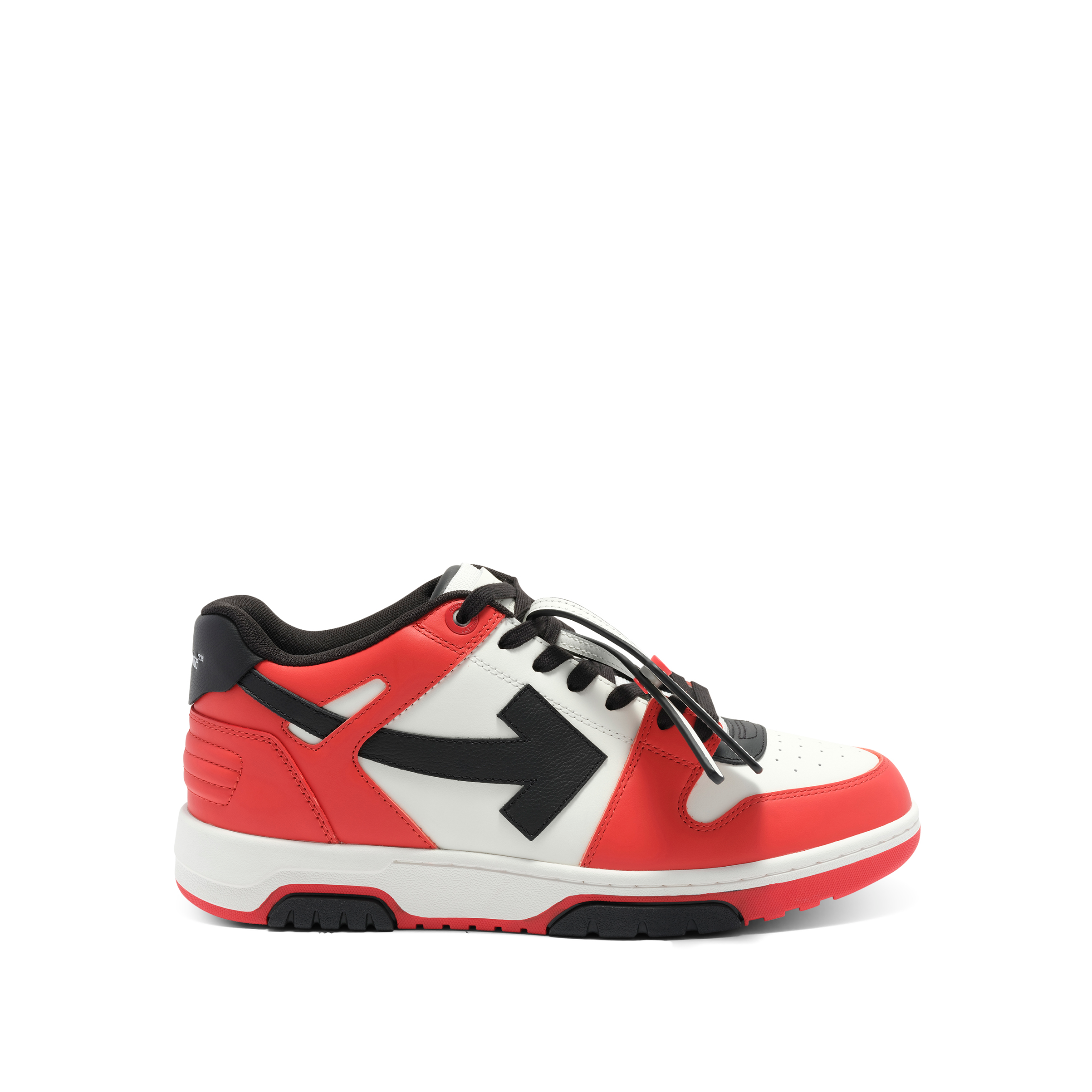 Out of Office Calf Leather Sneaker in Red/White/Black