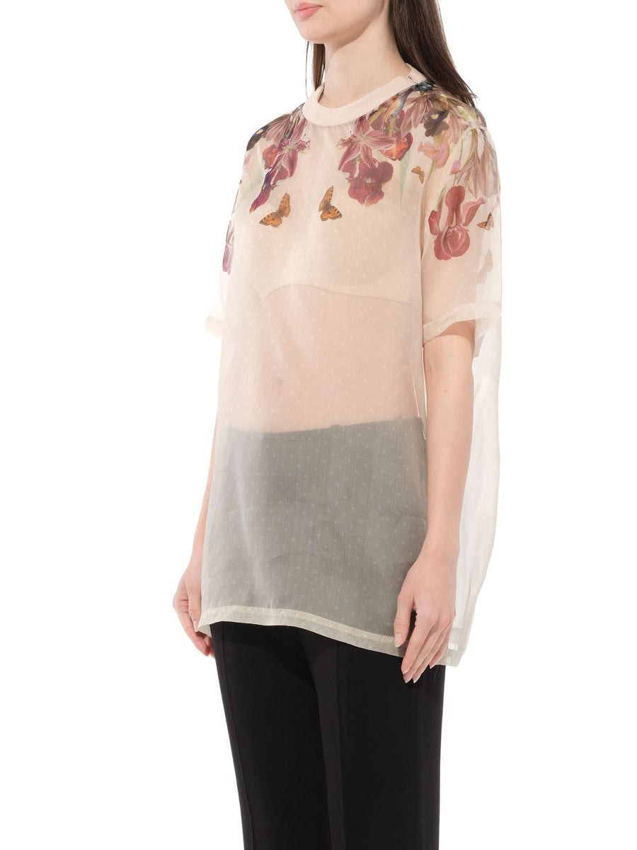 Silk Top in Pink