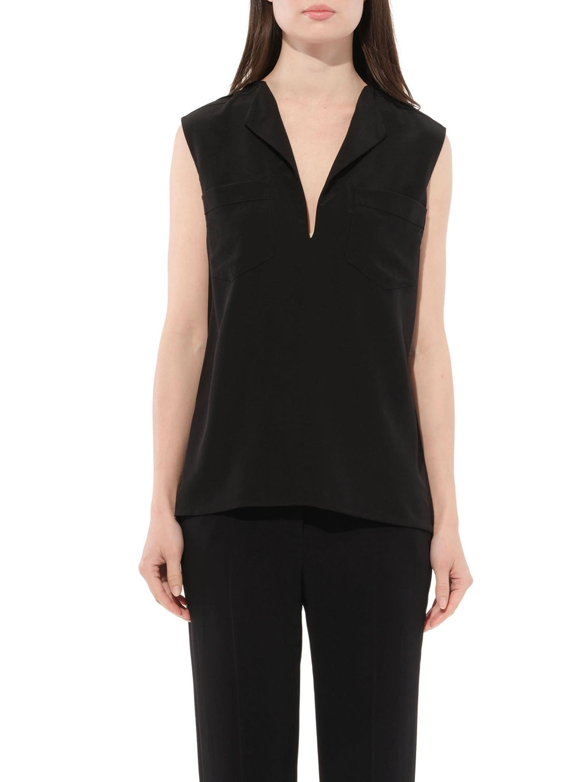 Sleeveless Shirt in Black