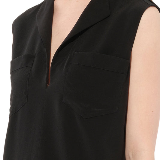 Sleeveless Shirt in Black