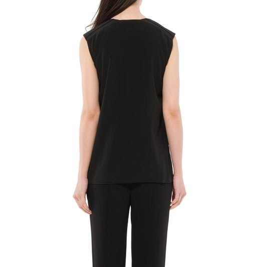 Sleeveless Shirt in Black